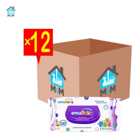 Caja Toallitas húmedas Superior Emubaby 12 Paquetes M M Hogar