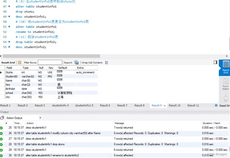 使用sql语句创建学生实验数据库（stuexpm） 在数据库stuepxm中 编写和调试创建表，查看表，修改表，删除表的代码 使用sql语句创建教学实验数据库teachingpm 在数据库