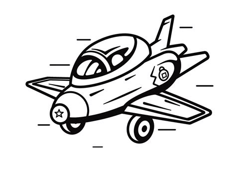 Jet Coloring Sheet - Coloring Page