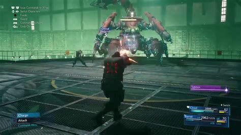 Final Fantasy Vii Remake Scorpion Sentinel Boss Battle Hard Mode