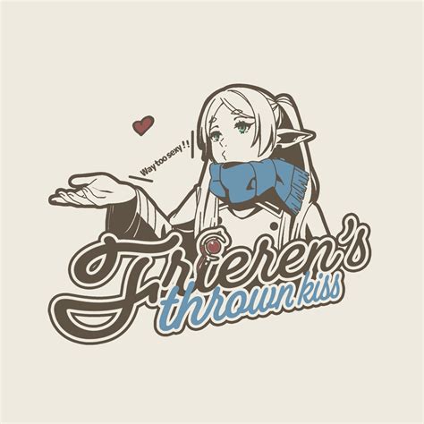 フリーレンの投げキッス Tシャツ 葬送のフリーレン 二次元キャラクターグッズ製作販売の二次元コスパ｜nijigencospa