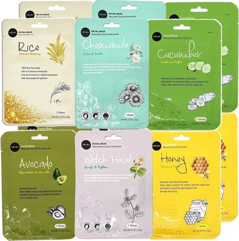 Amazon Celavi Essence Facial Face Mask K Beauty Skincare Korea