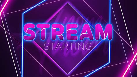 Animated Neon Purple Pink Twitch Bundle Stream Screens Etsy