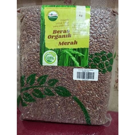 Jual Beras Merah Organik Lingkar Organik Kg Kemasan Premium Vakum