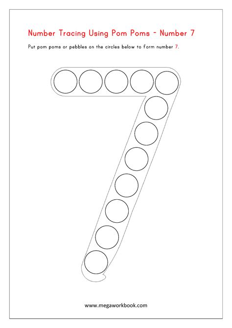 Number 7 Worksheets Preschool Number 7 Worksheets