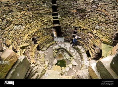 Mousa Broch on the Isle of Mousa, Shetland Islands, Scotland, UK Stock ...