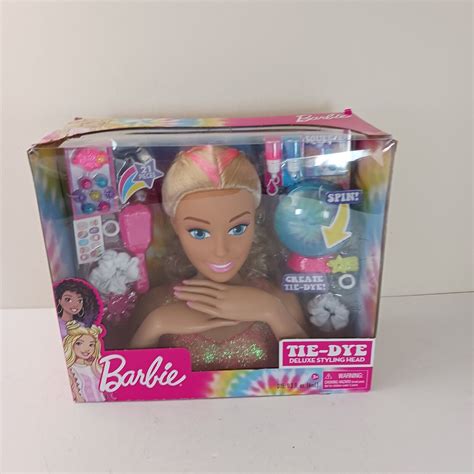 Barbie Just Play Tie Dye Deluxe Styling Head Pieces Doll