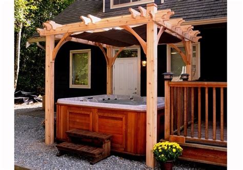 Hot Tub Pergola Design Ideas Diy Building Costs 60 Photos