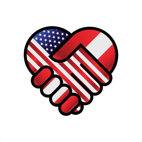 united states of america and austria relations Handshake illustration ...