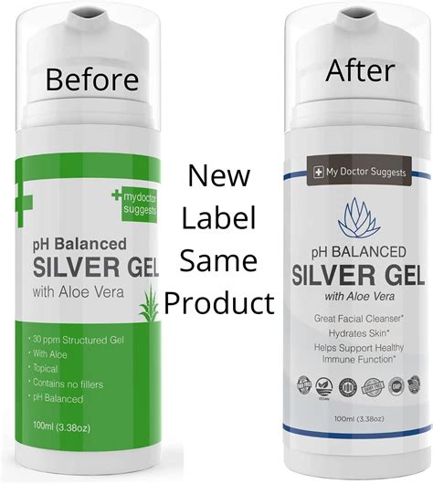 Colloidal Silver Gel With Aloe Vera Strong Ppm Formula Ph Balanced