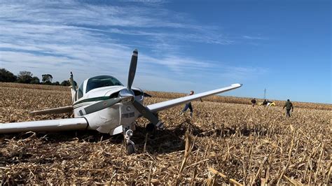 Aeronave de pequeno porte faz pouso forçado em plantação no Paraná