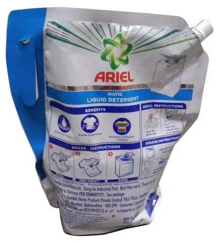 White Lavender Ariel Matic Top Load Liquid Detergent Packaging Type