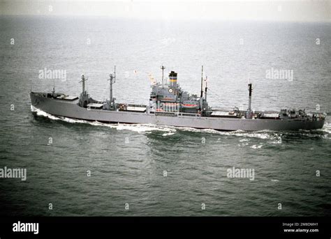 A Port Beam View Of The Surveying Ship Usns Dutton T Ags Underway