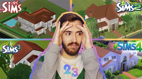 Construyo La Misma Casa En Los Sims 1 2 3 Y 4 😱 23simsaniversario Youtube