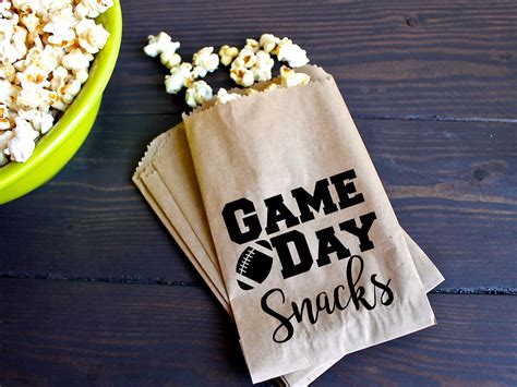 Game day snacks Football watch party Football party Popcorn | Etsy