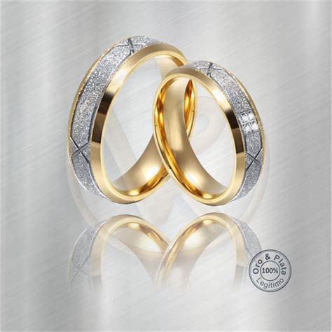 Venta Anillos De Matrimonio De Oro Y Plata En Stock