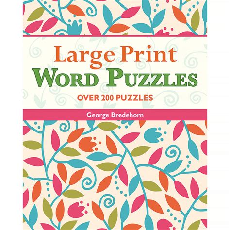 Large Print Word Puzzles | Spilsbury