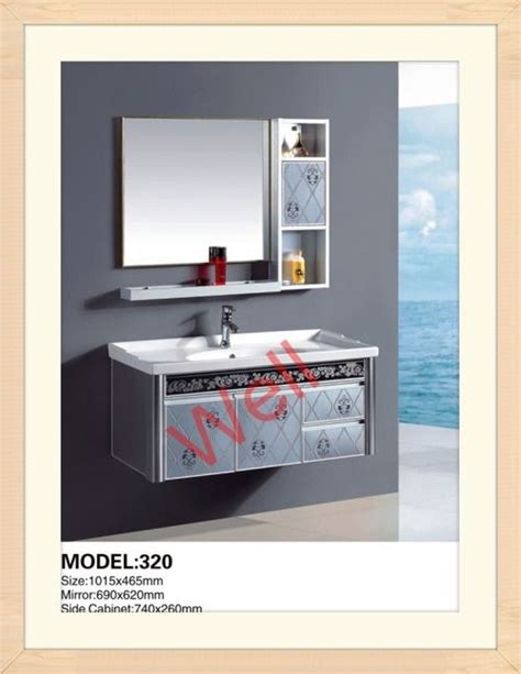 Modern Black And Silver Pvc Bathroom Cabinet At Best Price In Hangzhou