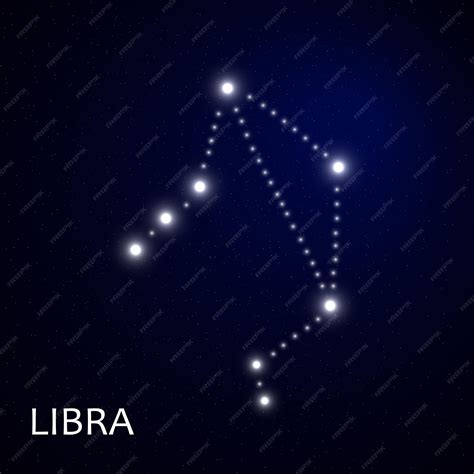 Premium Vector Zodiacal Constellation With Bright Stars Star Sign