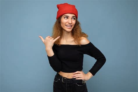 Premium Photo Photo Of Young Positive Happy Beautiful Brunette Curly