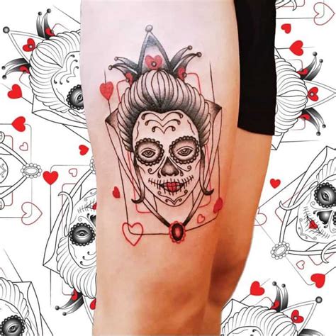 Top Best Queen Of Hearts Tattoo Ideas Inspiration Guide