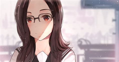 Anime Original Characters Glasses Black Hair Anime Girls Hd Phone