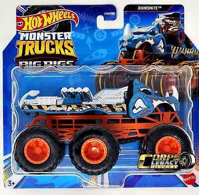 Hot Wheels Monster Trucks Big Rigs Scale Rhinomite Ebay