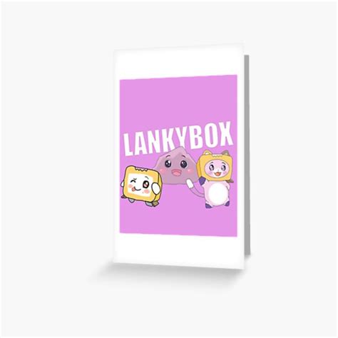 Lankybox Plushies Foxy and Boxy Greeting Card by Belsomi in 2021 ...