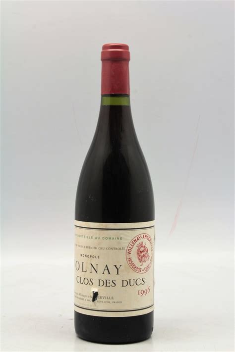 Marquis D Angerville Volnay Er Cru Clos Des Ducs Vins Millesimes