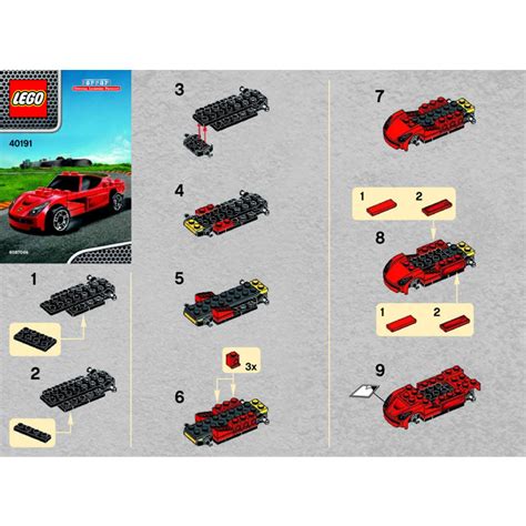 Lego Ferrari F12berlinetta Set 40191 Instructions Brick Owl Lego Marketplace