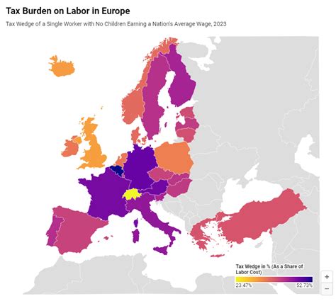 Tax Burden On Labor In Europe 2024 Tax Foundation Europe