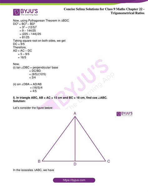 Selina Solutions Class Concise Maths Chapter Trigonometrical