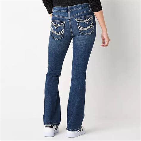 Vanilla Star Juniors Womens Low Rise Bootcut Jean Color Angelo