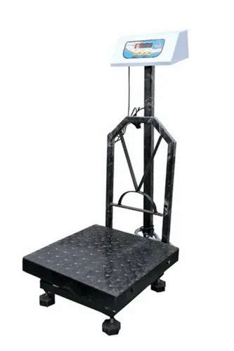 100kg Mild Steel Digital Platform Weighing Scale Size 16x16 Inch At