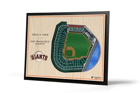 San Francisco Giants 3D Wood Stadium Replica (5 Layer) — 3D WOOD MAPS ...