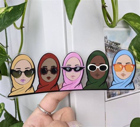 Paper Clings Stickers Labels And Tags Hijabi Girl Squad Sticker Hijab