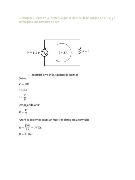 Ejercicios Resueltos De La Ley De Ohms Pdf