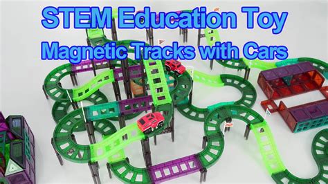 Diy Magnetic Track With Power Race Car Ealingkids Stem Toys Youtube