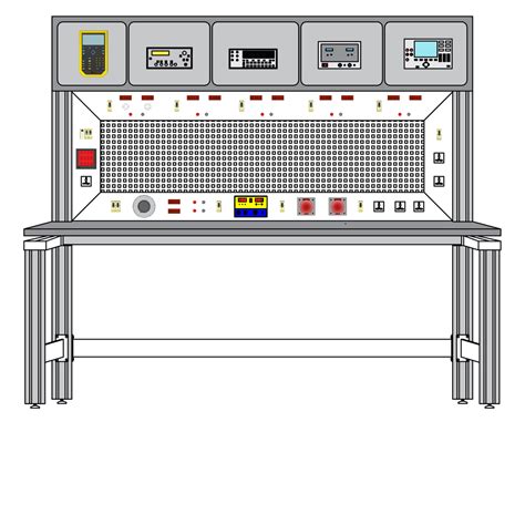aluminium electrical electronic calibration test bench