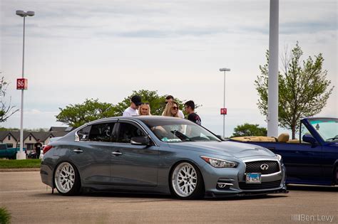 Static Infiniti Q50 On White Wheels BenLevy