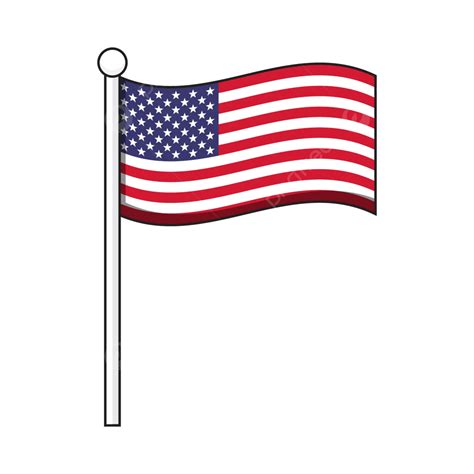 Usa Flag Illustration Vector, Usa, Flag, Patriot PNG and Vector with ...