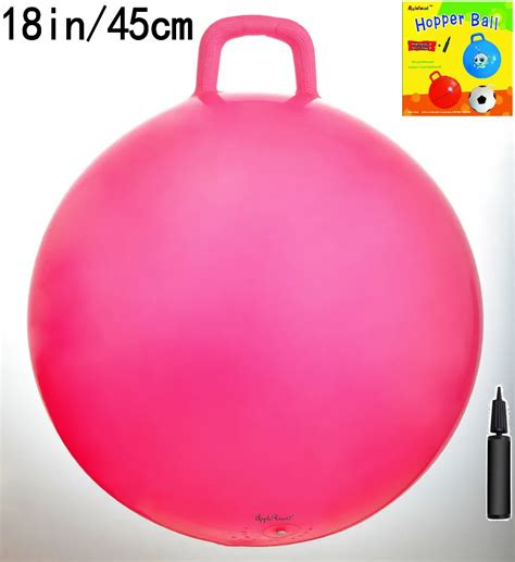 Space Hopper Ball with Air Pump: 18 inch Hop Ball Diameter for Age 3-6 45 cm Outdoor Toys ...