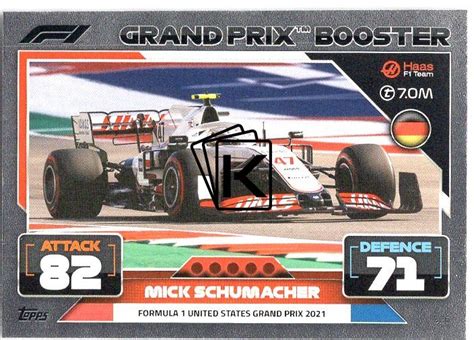 Topps Formule Turbo Attax F Grand Prix Booster Cards Mick