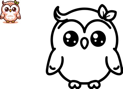 Illustration of Cartoon owl, Coloring book 38899371 Vector Art at Vecteezy