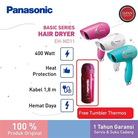 Jual Panasonic Hair Dryer Eh Nd Putih Pink Biru Pengering Rambut