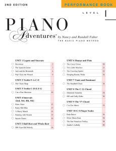 Faber And Faber Piano Adventures Level Performance Book Nd Edition