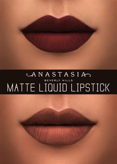 Abhmattelipsticks Sims Sims 4 Liquid Lipstick