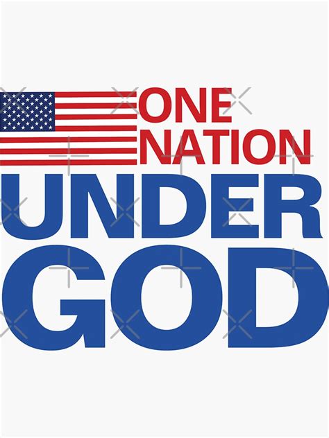 One Nation Under God Sticker For Sale By Aakash480 Redbubble