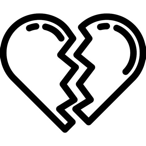 Broken Heart Vector Svg Icon Svg Repo