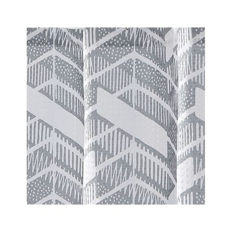 Chc Chevron Fabric Shower Curtain Grey The Home Depot Canada